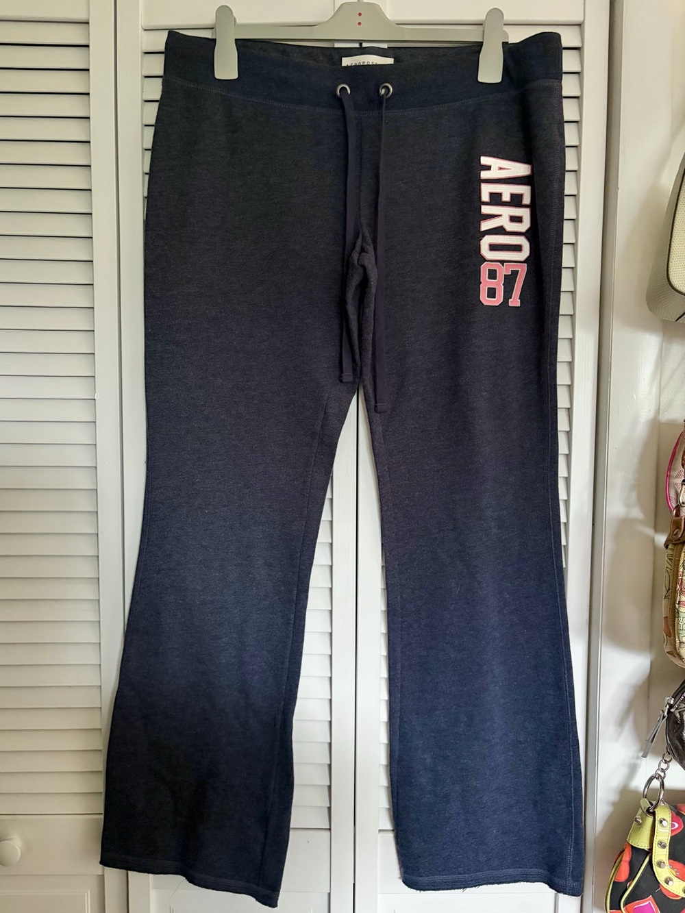 Aeropostale Aero 87 Navy Flare Lounge Pants